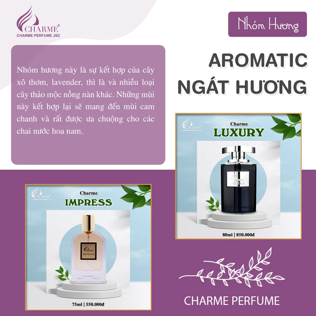 NHÓM HƯƠNG CƠ BẢN CỦA NƯỚC HOA
