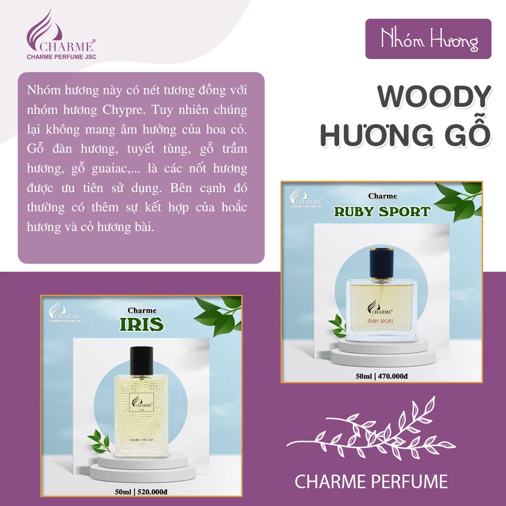 NHÓM HƯƠNG CƠ BẢN CỦA NƯỚC HOA