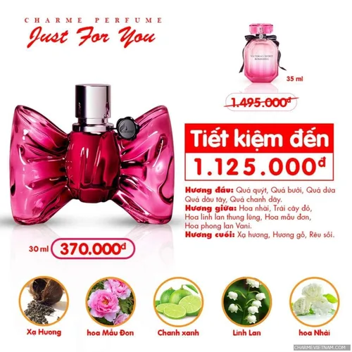 Nước hoa Nữ Charme Just For You 30ml