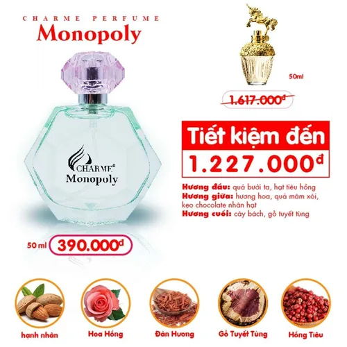 Nước hoa Nữ Charme Monopoly 50ml