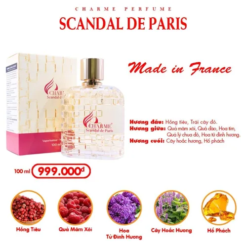 Nước hoa Nữ Charme Scandal De Paris 100ml
