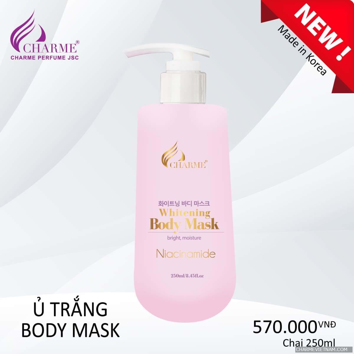 Sữa tắm Charme Whitening Cleanser Nano Ag+