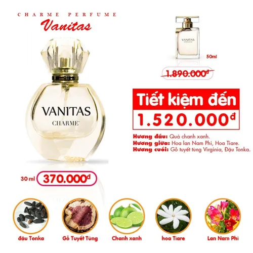 Nước hoa Nữ Charme Vanitas 30ml
