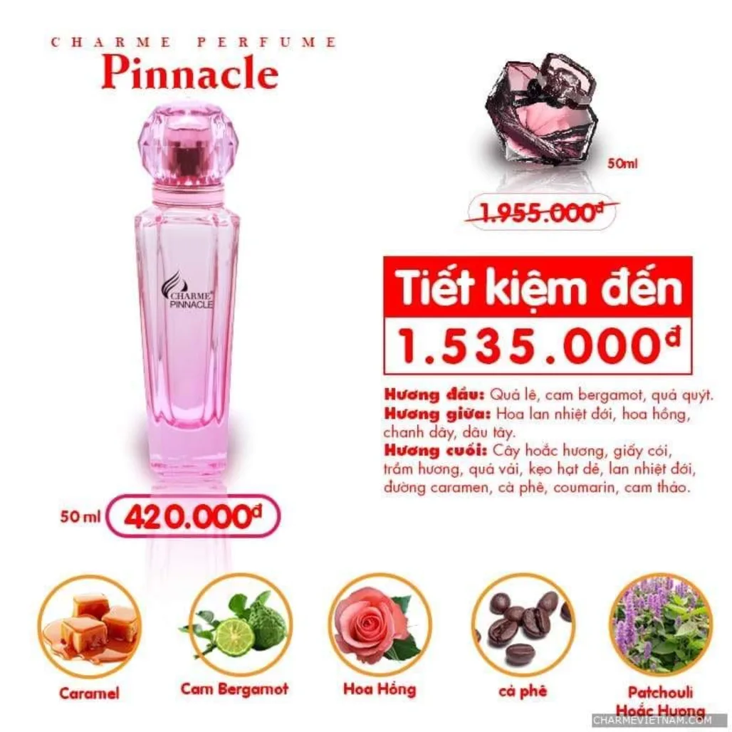  Mùi hương đặc trưng của Charme Pinnacle