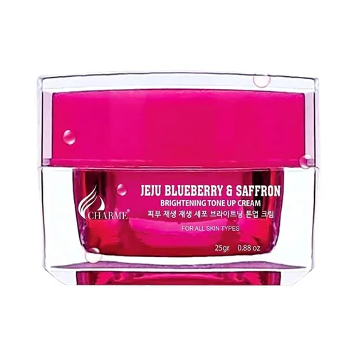 Kem Dưỡng Trắng Da Chống Lão Hóa Charme Jeju Blueberry & Saffron 25g)