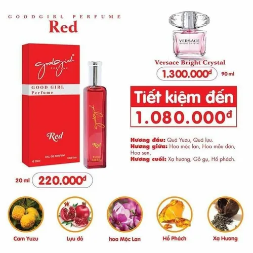 Nước Hoa Nữ Charme Good Girl Perfume 20ml