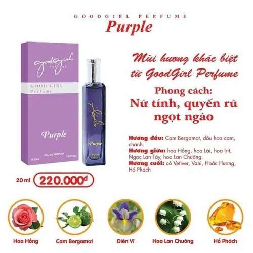 Nước Hoa Nữ Charme Good Girl Perfume 20ml