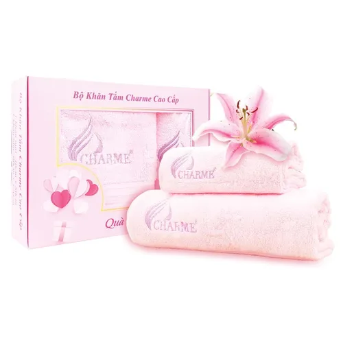 Bộ khăn tắm Charme cao cấp từ sợi tre)