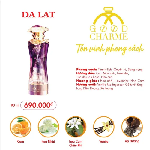 Nước hoa Nữ  Charme Đà Lạt 90ml