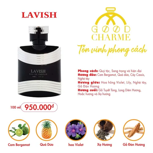 Nước Hoa Nam Charme Lavish 100ml