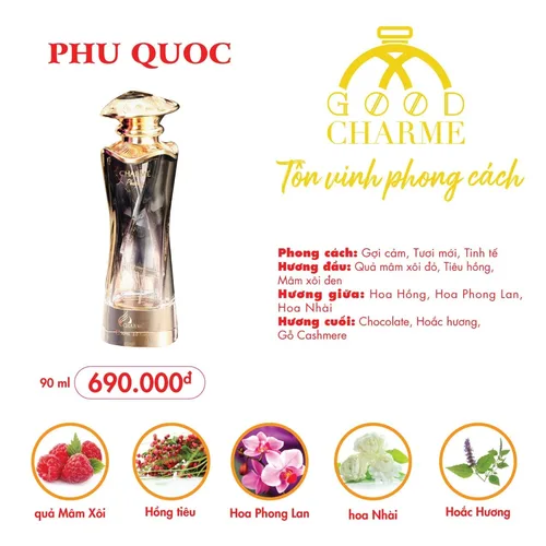 Nước Hoa Nữ Charme Phú Quốc 90ml