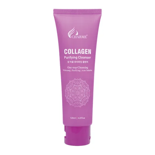 Sữa Rửa Mặt Collagne Trắng Da Ngừa Mụn Charme Collagen Purifying 120ml)