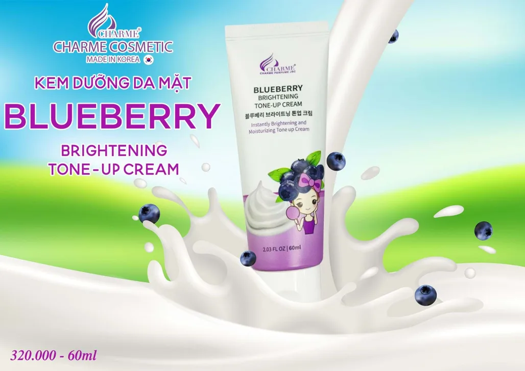 Kem Dưỡng Da Mặt Blueberry Brightening Tone Up Cream