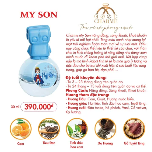 Nước Hoa Trẻ Em Charme My Son 30ml