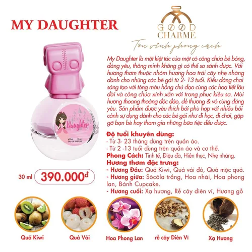 Nước Hoa Trẻ Em Charme My Daughter 30ml