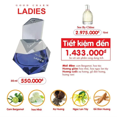 Nước Hoa Nữ Charme Ladies 50ml