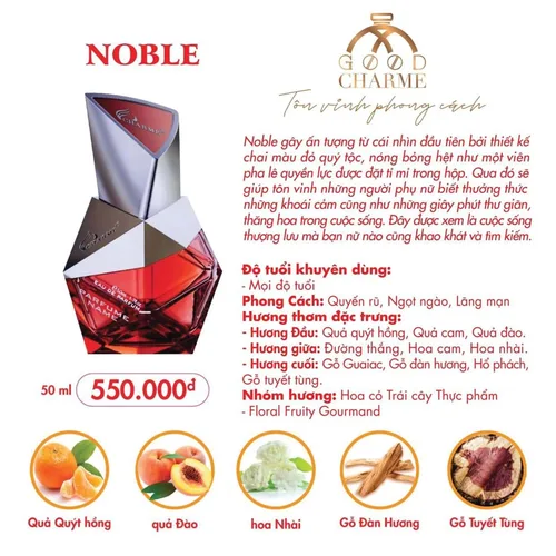 Nước Hoa Nữ Charme Noble 50ml
