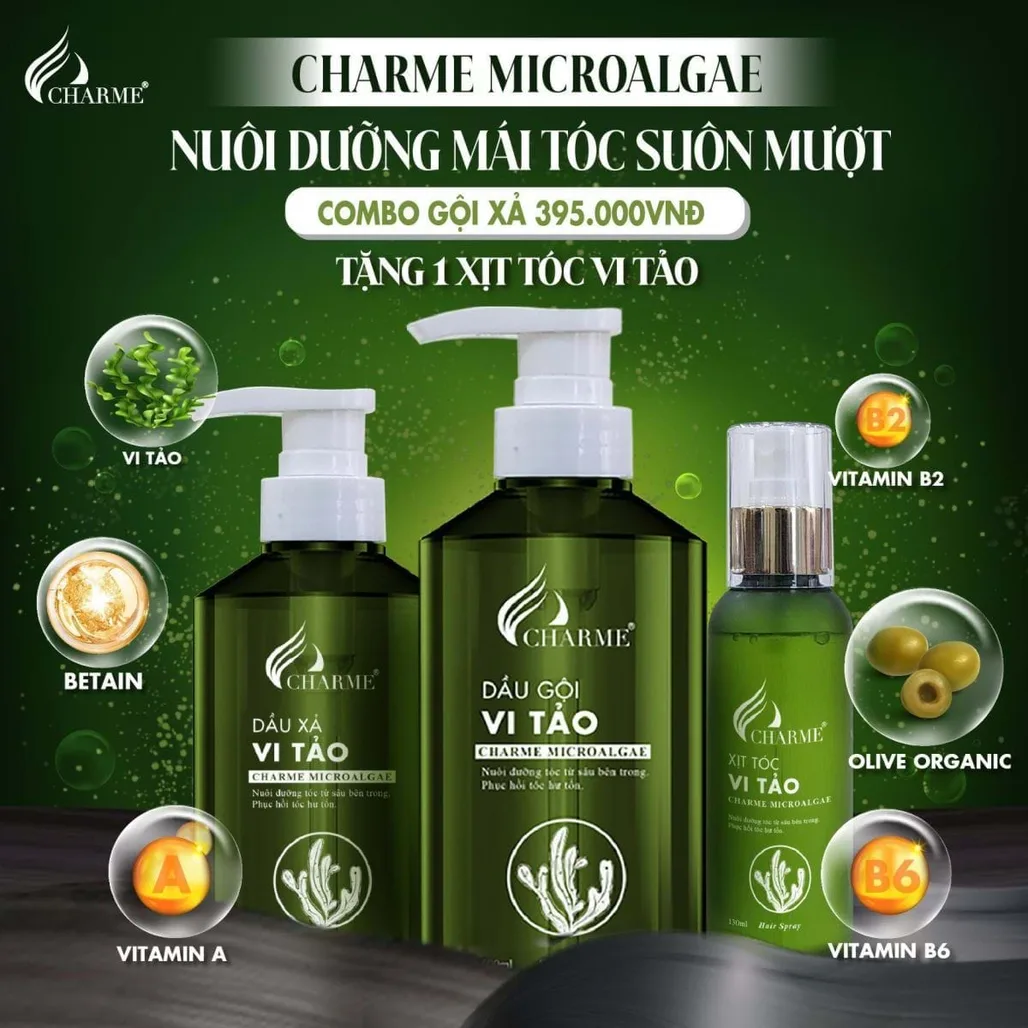 Bộ Dầu Gội Vi Tảo Và Hành Trình Mang Đến Bí Quyết Tóc Đẹp Của Charme Perfume