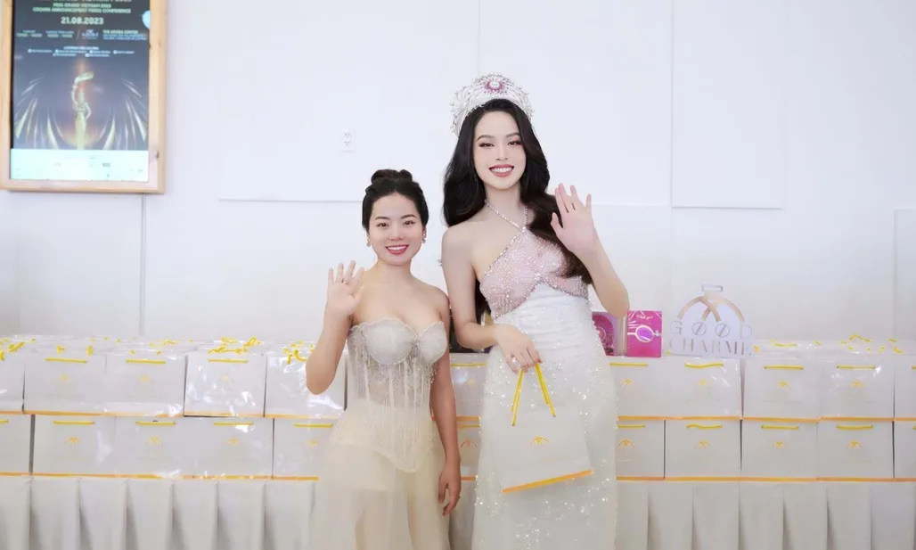 Goodcharme “Đem Hương Tô Sắc” Tại Họp Báo Công Bố Vương Miện Miss Grand Vietnam 2023