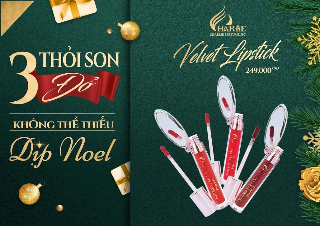 Ba Sắc Son Đỏ Nổi Bật Dành Cho Dịp Giáng Sinh 2023