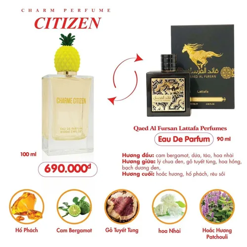  Nước Hoa Nam Charme Citizen 100ml