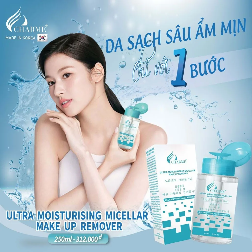 Sức Hút Của Tẩy Trang Charme Ultra Moisturising Micellar Make Up Remover