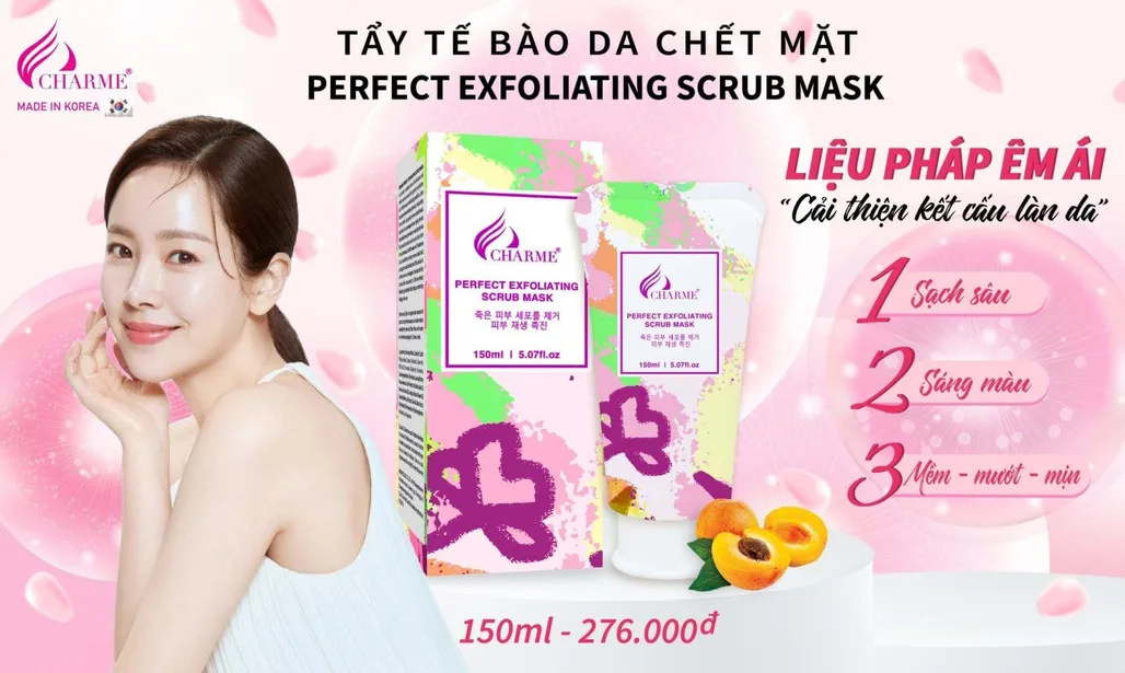 Tẩy Tế Bào Chết Da Mặt Charme Perfect Exfoliating Scrub Mask
