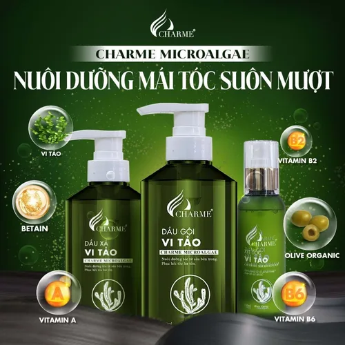 Combo Dầu Gội Vi Tảo