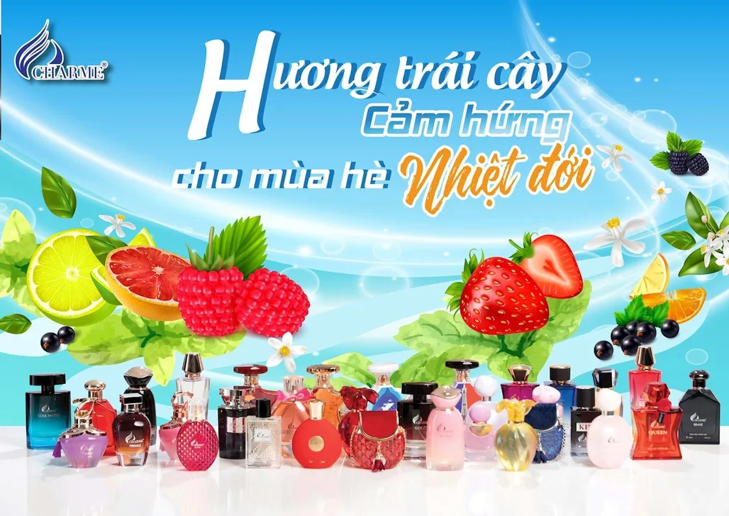 Những Chai Nước Hoa Charme Có Mùi Hương Tươi Mát Từ Trái Cây