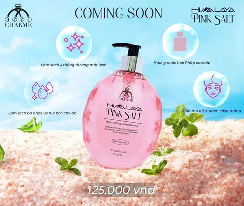Sữa Tắm Muối Hồng Charme Himalaya Pink Salt 500ml