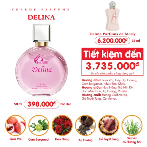 Nước hoa Nữ Charme Delina 50ml