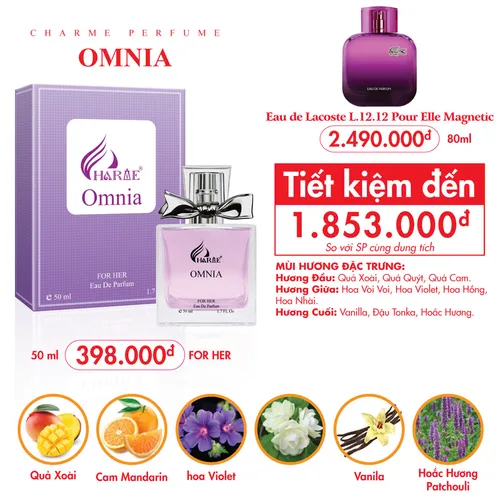 Nước hoa nữ Charme Omnia 50ml