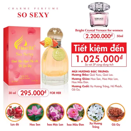 Nước hoa nữ Charme So Sexy 30ml