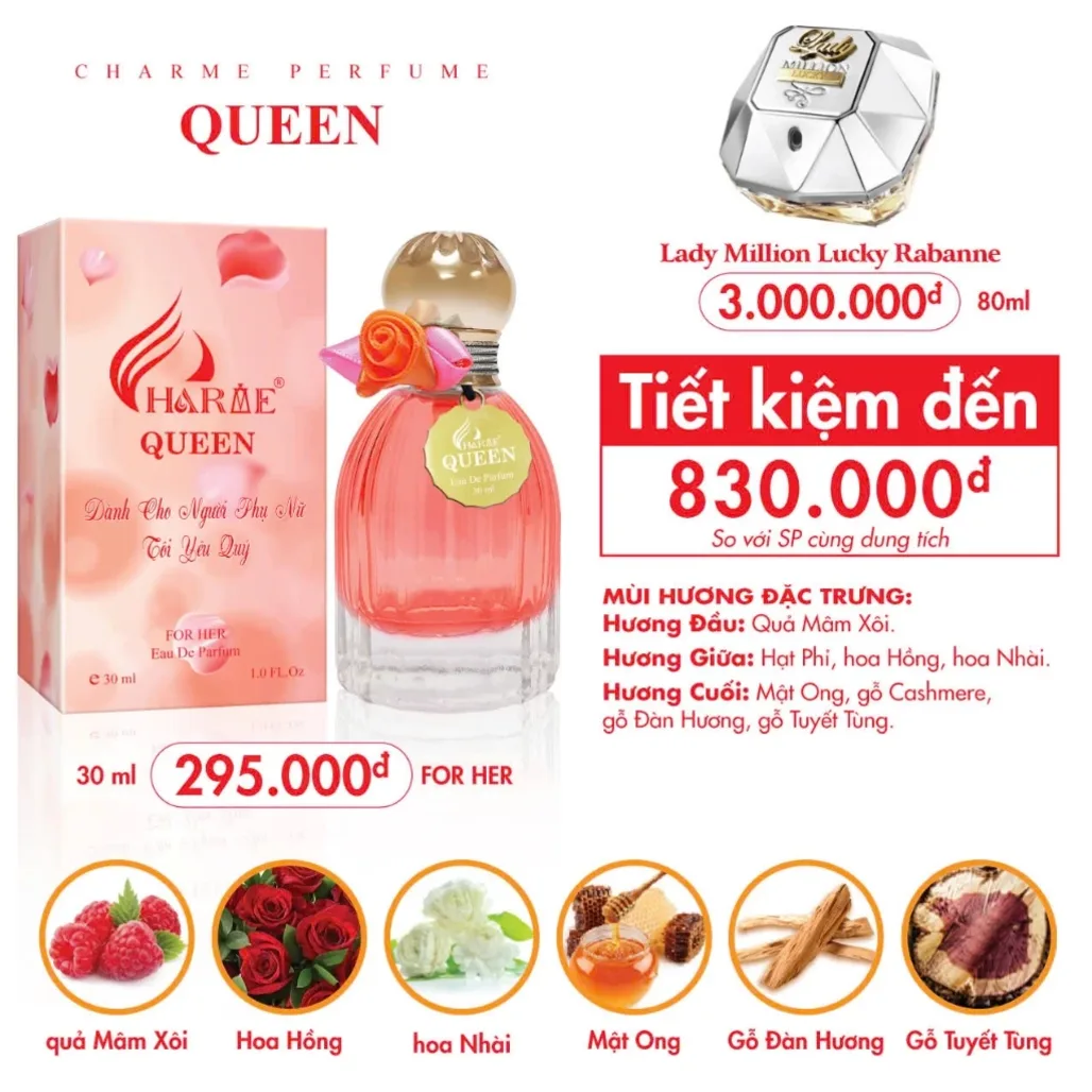 Nước Hoa Nữ Charme Queen 30ml