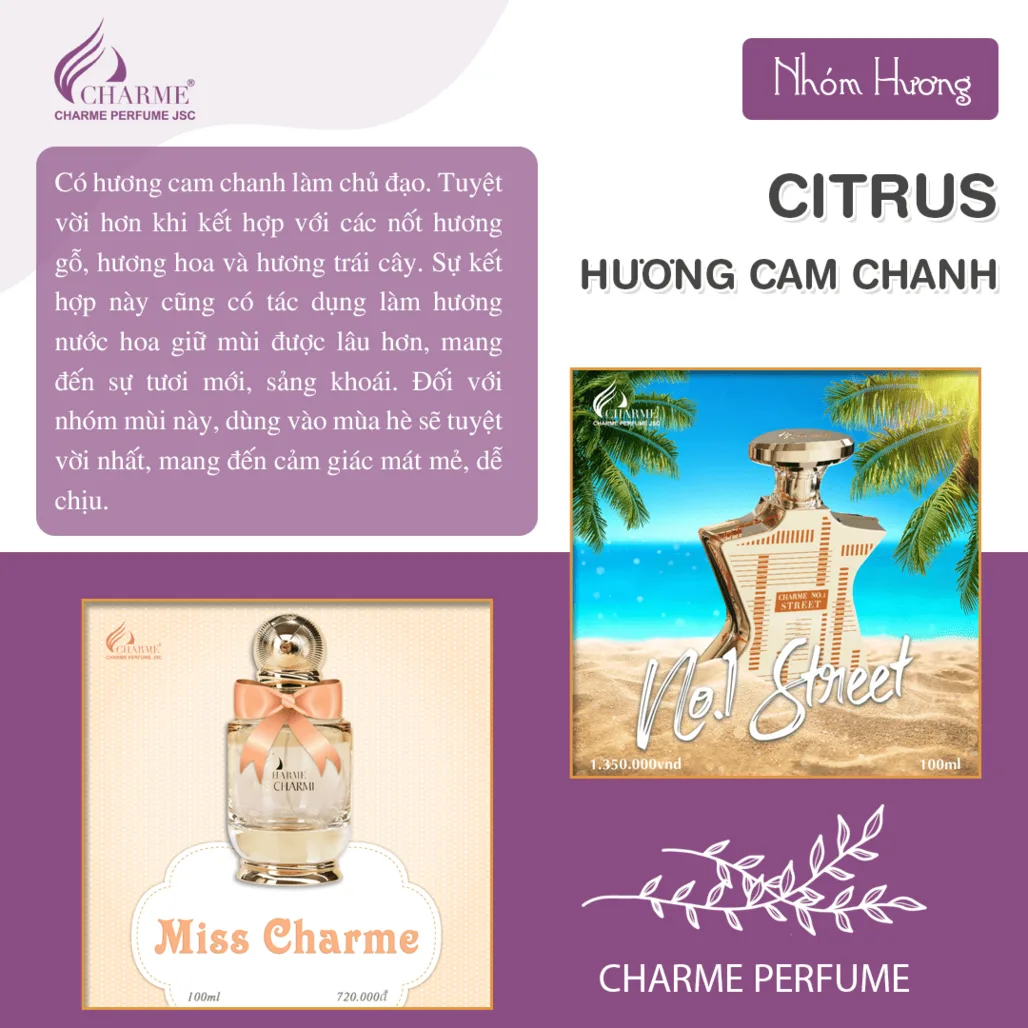 7 nhóm hương cơ bản của nước hoa