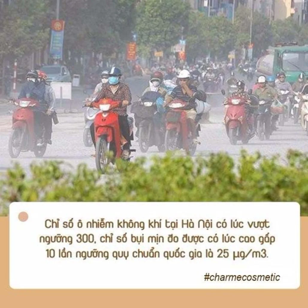 Khi ô nhiễm không khí đạt đỉnh, đây là những vấn đề mà da bạn có thể phải đối mặt