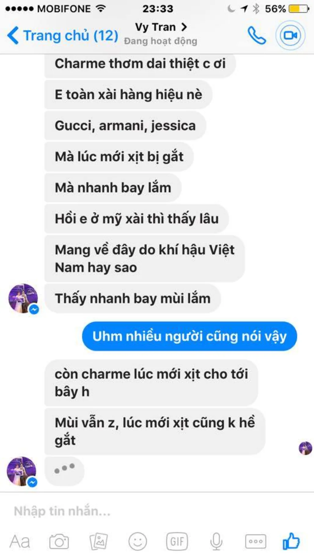 NƯỚC HOA CHARME HƯƠNG THƠM NHẸ DỊU NHƯNG THƠM CỰC DAI
