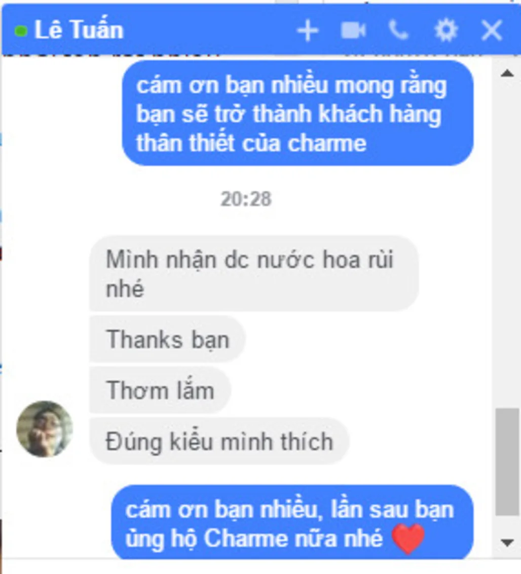 NƯỚC HOA CHARME HƯƠNG THƠM NHẸ DỊU NHƯNG THƠM CỰC DAI