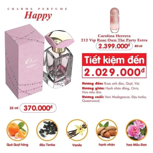 Nước hoa Nữ Charme Happy 35ml